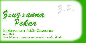 zsuzsanna pekar business card